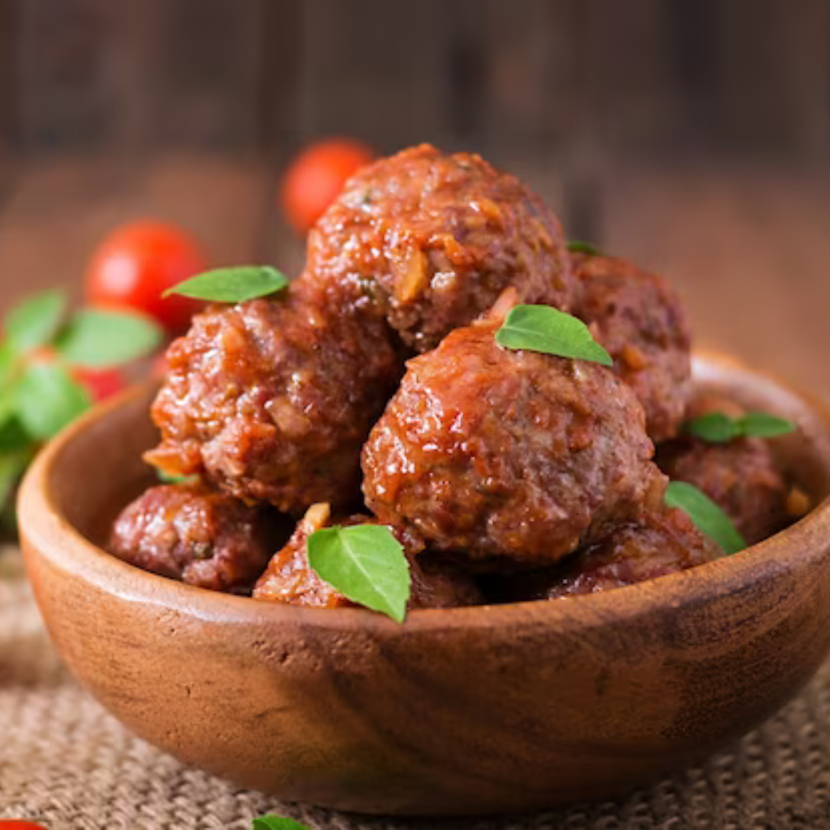 Double Pork Meatballs (Air Fryer)